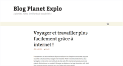 Desktop Screenshot of blog.planetexplo.com